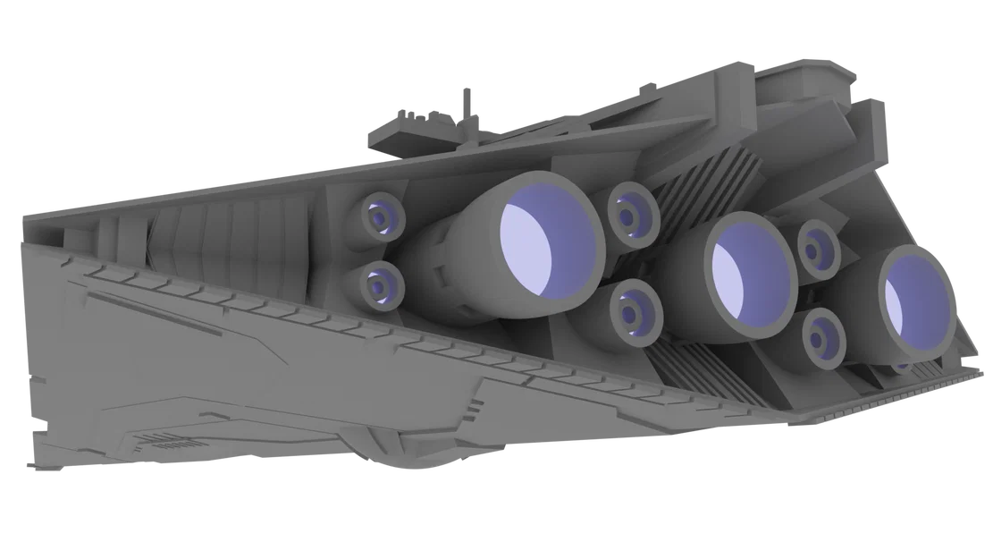 Star Wars Resurgent Star Destroyer (First Order) – Mẫu in 3D tỉ lệ 1:10.000 - Image 3