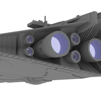 Star Wars Resurgent Star Destroyer (First Order) – Mẫu in 3D tỉ lệ 1:10.000