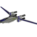 Star Wars U-Wing print-in-place (cánh gập tại chỗ) - Thumbnail 4
