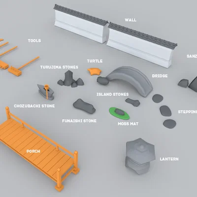 Zenkit v1.0 – Bộ Zen Garden in 3D