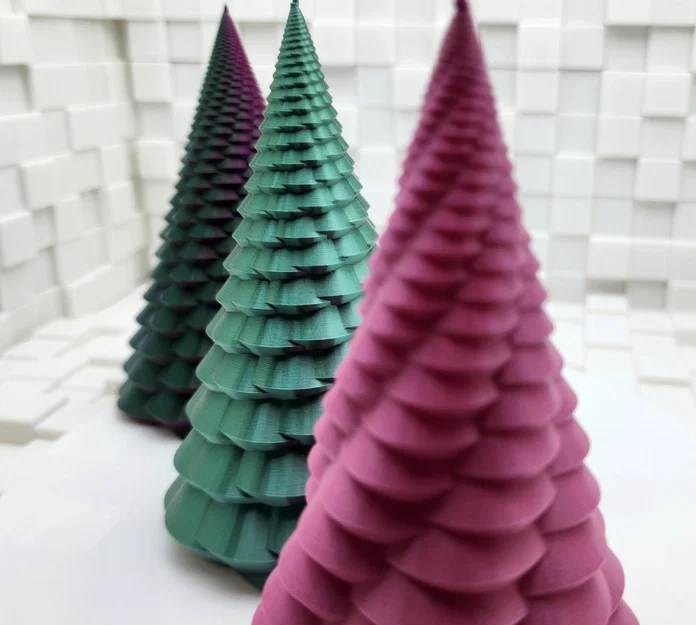 Mẫu in 3D cây thông xoắn ốc Fibonacci (Fibonacci Spiral Trees V2) - Image 3