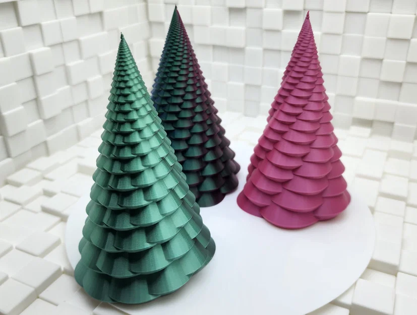Mẫu in 3D cây thông xoắn ốc Fibonacci (Fibonacci Spiral Trees V2) - Image 5