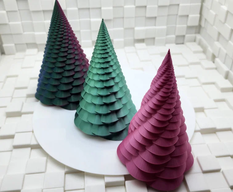 Mẫu in 3D cây thông xoắn ốc Fibonacci (Fibonacci Spiral Trees V2) - Image 7