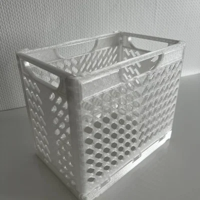 Mô hình thùng nhựa Stackable Bigger Crate in 3D tiện lợi
