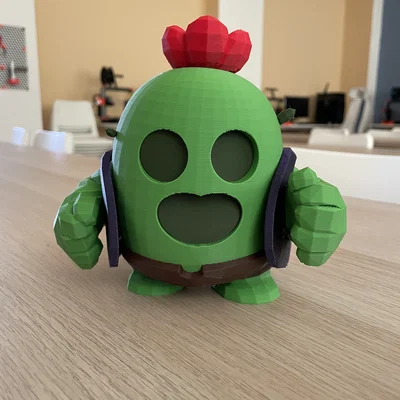 Mô hình Spike Brawl Stars 3D đa màu cho máy in MMU3