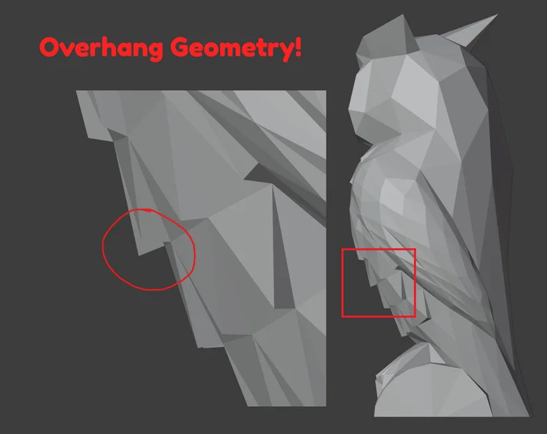 Cú mèo Low-poly (thân thiện với máy in 3D) - Image 2