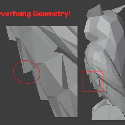 Cú mèo Low-poly (thân thiện với máy in 3D)