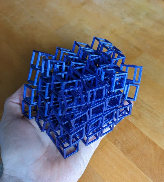 Interlocking Cubes Fidget ("3D Fabric") – Khối lập phương liên kết dạng vải 3D - Image 2
