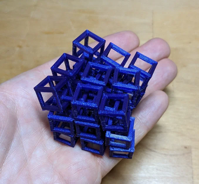 Interlocking Cubes Fidget ("3D Fabric") – Khối lập phương liên kết dạng vải 3D - Image 3