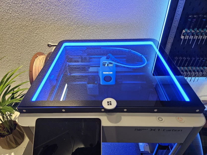 Bambu Lab X1C LED Riser tích hợp tấm tản sáng và khay lưu trữ Gridfinity! - Image 3