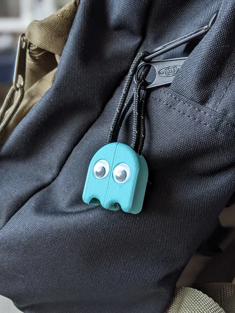 Đầu khóa kéo (Zipper Pull) - Dòng Pac Man (Baby Ghost) - Image 1