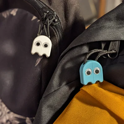 Đầu khóa kéo (Zipper Pull) - Dòng Pac Man (Baby Ghost)