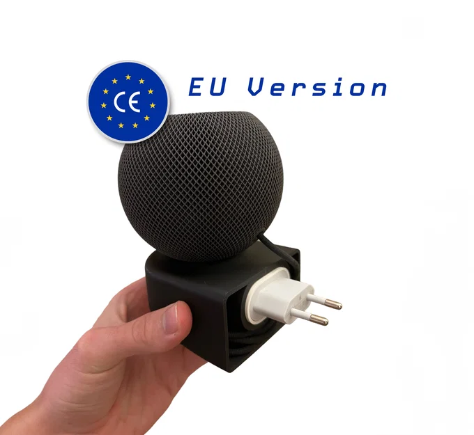 Giá treo tường HomePod Mini cho chân cắm EU - In 3D tiện lợi - Image 1