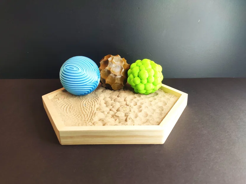Bộ quả cầu 3D tạo vân trang trí vườn Zen độc đáo - Image 1
