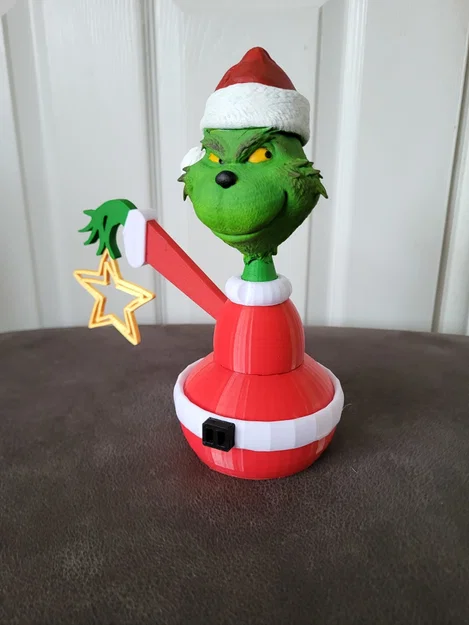 Grinch xmas tree topper – Chóp cây thông Noel Grinch - Image 1