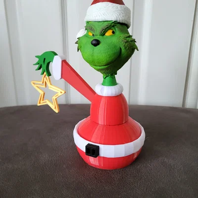 Grinch xmas tree topper – Chóp cây thông Noel Grinch