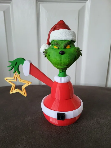 Grinch xmas tree topper – Chóp cây thông Noel Grinch - Image 2