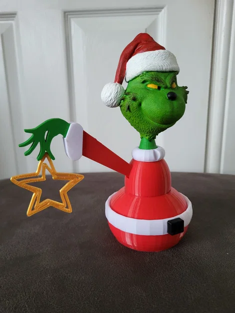 Grinch xmas tree topper – Chóp cây thông Noel Grinch - Image 3