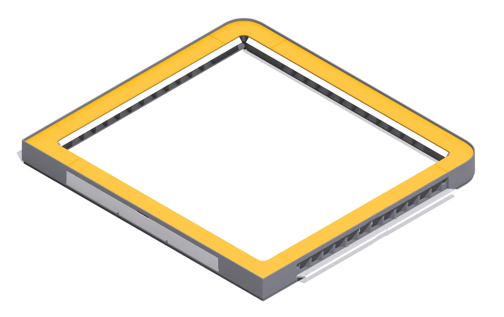 L-Riser cho Bambu X1 & P1S có cửa gió và đèn LED - Image 1