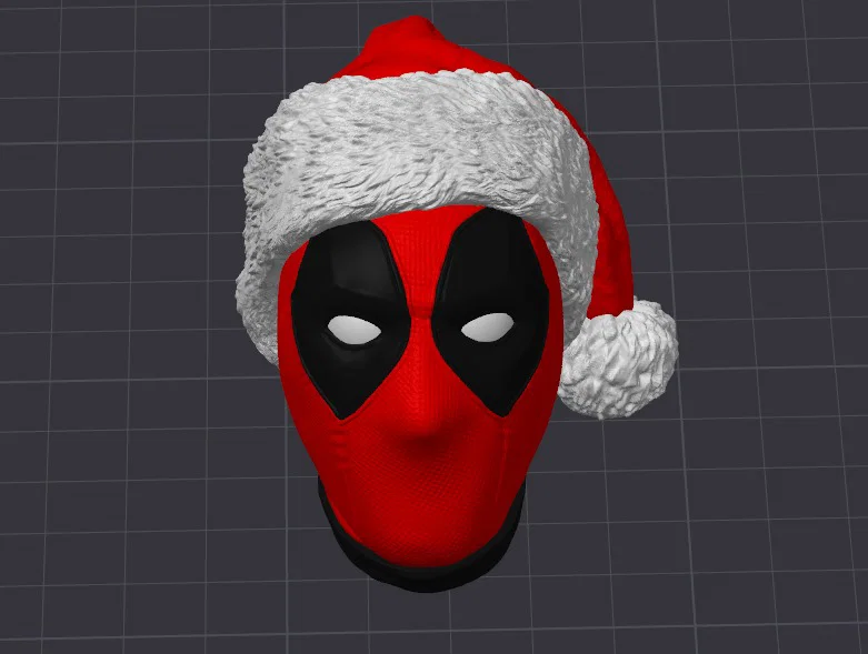 Mô hình trang trí Giáng sinh Deadpool độc đáo cho máy in 3D - Image 1