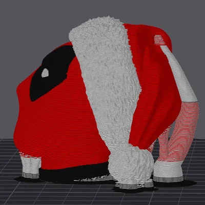 Mô hình trang trí Giáng sinh Deadpool độc đáo cho máy in 3D