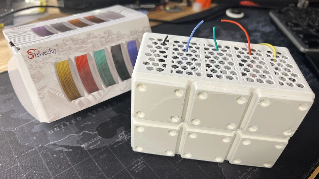 Khay Gridfinity 3x2x9 họa tiết lục giác giữ cuộn dây (Striveday) - Image 3