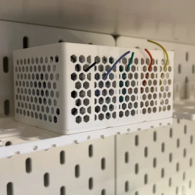 Khay Gridfinity 3x2x9 họa tiết lục giác giữ cuộn dây (Striveday)