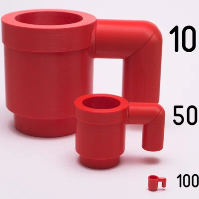 Ly LEGO - phóng to 10x