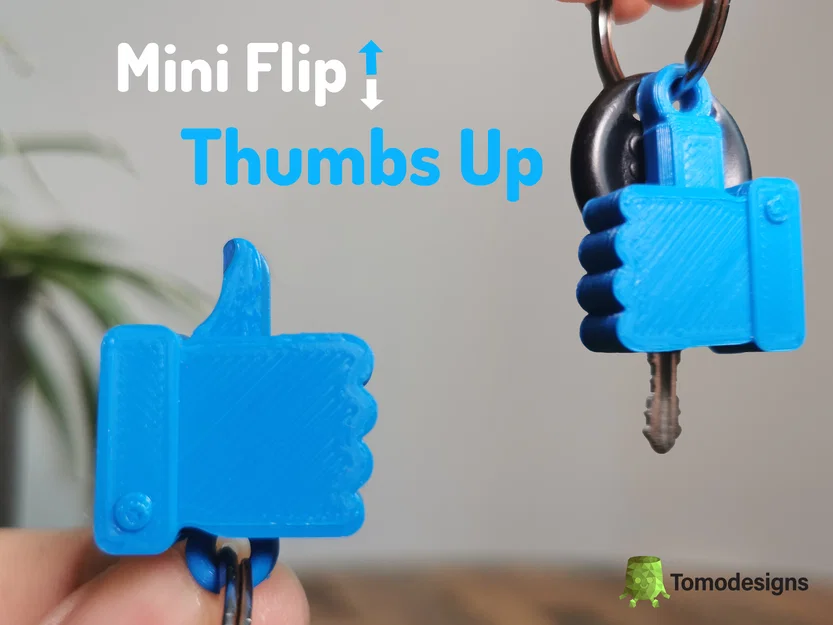 Móc khóa Mini Thumb Up (Print In Place) - Image 1