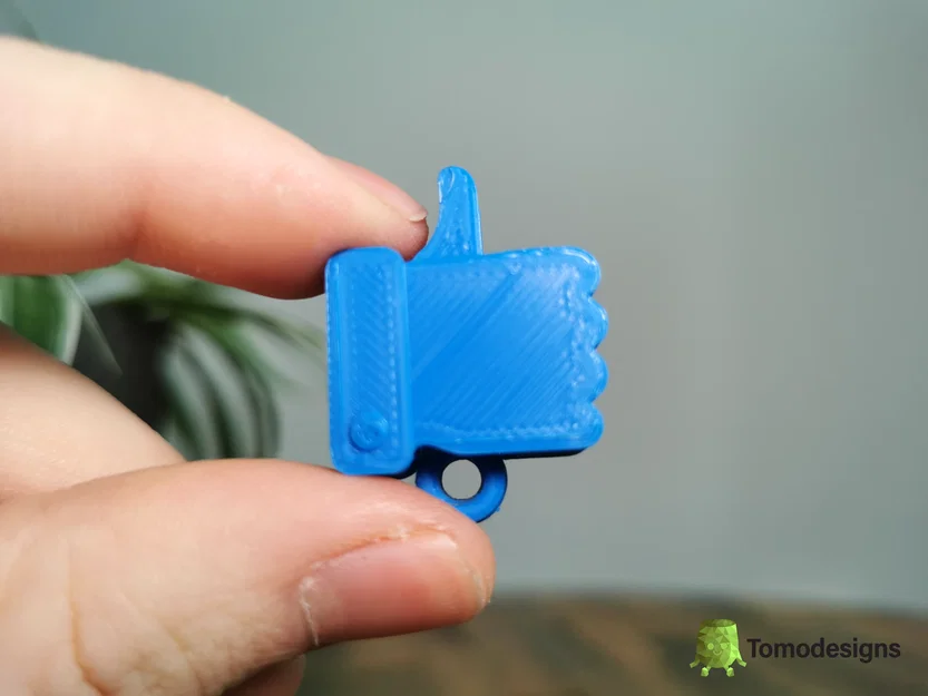 Móc khóa Mini Thumb Up (Print In Place) - Image 3