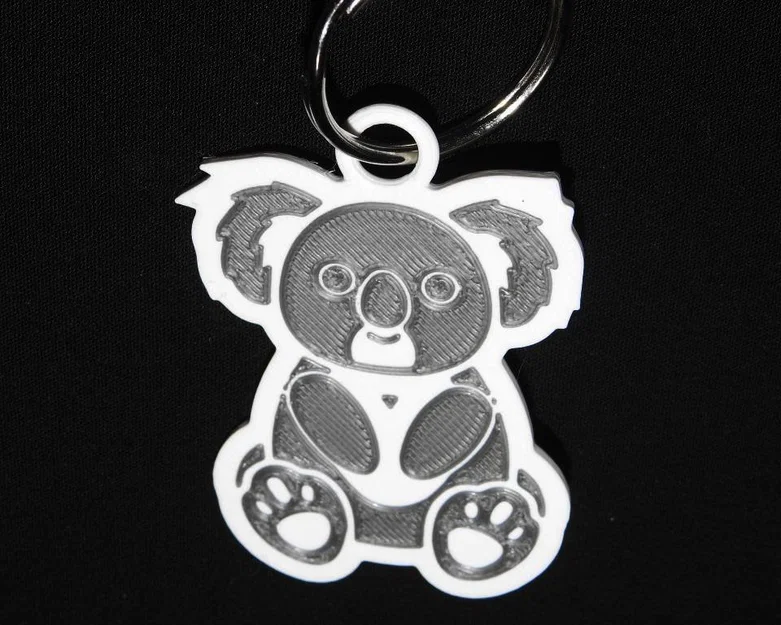 Móc khóa Koala với vòng treo dày hơn - Image 1