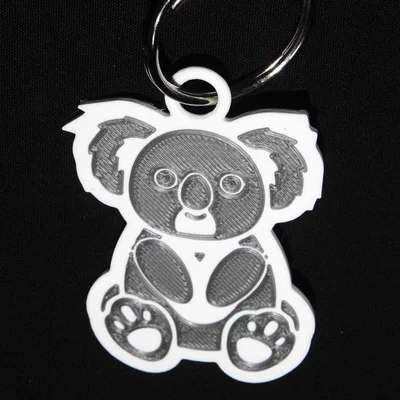 Móc khóa Koala với vòng treo dày hơn