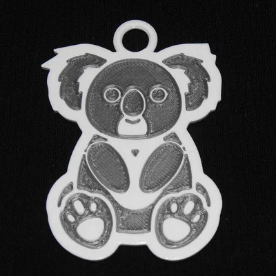 Móc khóa Koala với vòng treo dày hơn