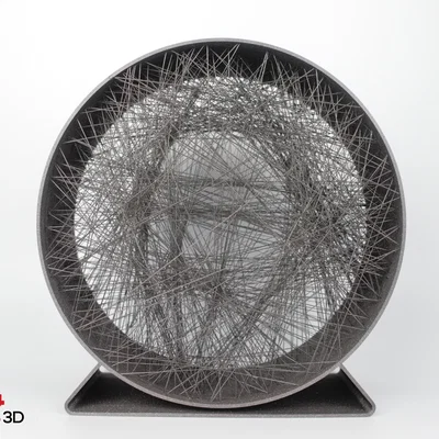 String Art Albert Einstein