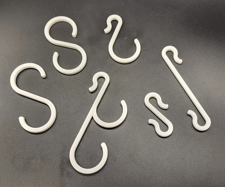 Bộ móc treo chữ S (Scalable S Hooks) in 3D tiện lợi, tùy chỉnh kích thước - Image 1