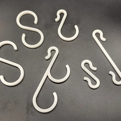 Bộ móc treo chữ S (Scalable S Hooks) in 3D tiện lợi, tùy chỉnh kích thước