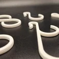 Bộ móc treo chữ S (Scalable S Hooks) in 3D tiện lợi, tùy chỉnh kích thước - Thumbnail 3