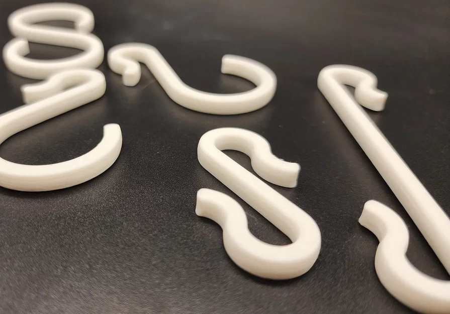 Bộ móc treo chữ S (Scalable S Hooks) in 3D tiện lợi, tùy chỉnh kích thước - Image 4