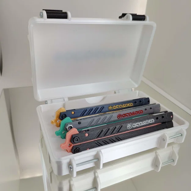 Hộp Balisong và insert cho 4 dao Arasaka - Image 1