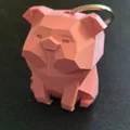 Móc khóa heo Waddles Low Poly - Mẫu in 3D trang trí độc đáo - Thumbnail 1