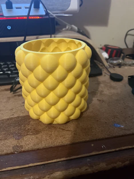 Mẫu in 3D Bubble Vase đa năng: Ống cắm bút và chậu cây nghệ thuật - Image 3