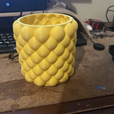 Mẫu in 3D Bubble Vase đa năng: Ống cắm bút và chậu cây nghệ thuật