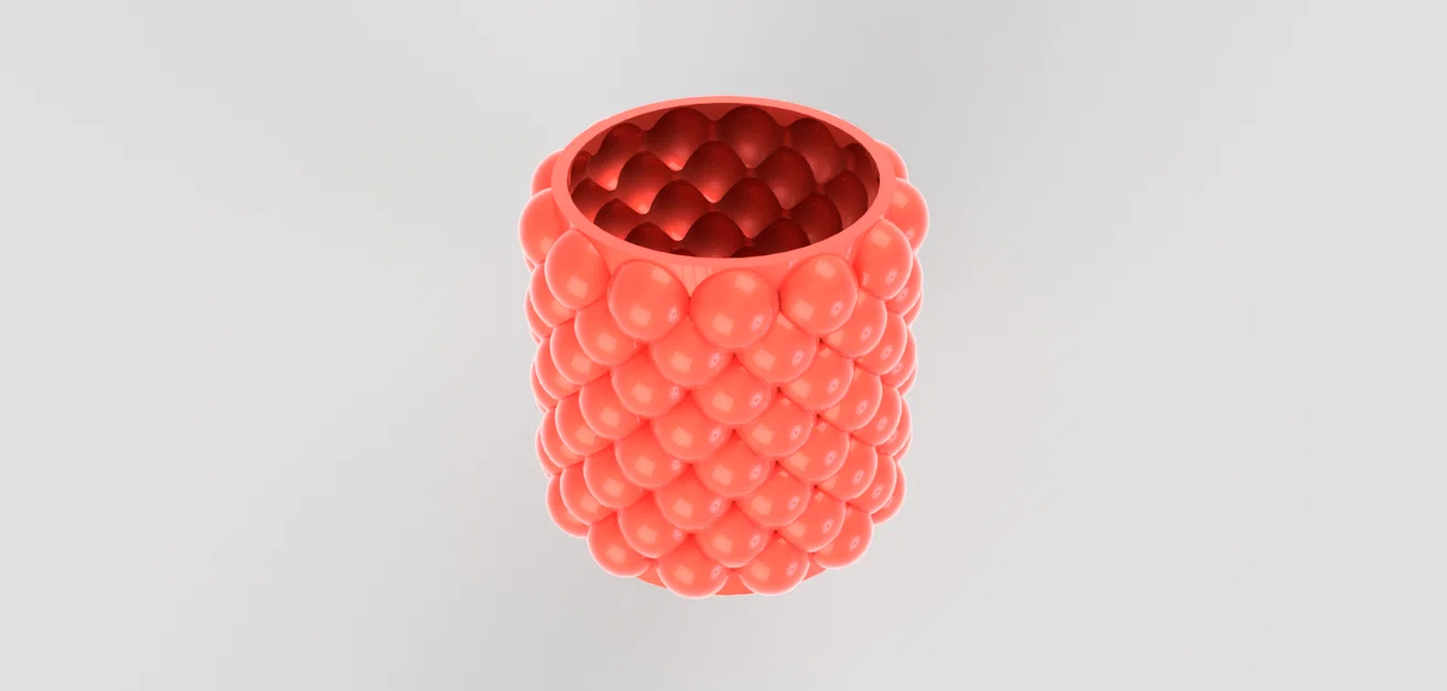 Mẫu in 3D Bubble Vase đa năng: Ống cắm bút và chậu cây nghệ thuật - Image 4