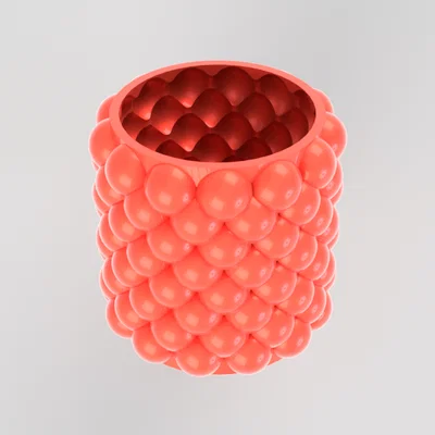 Mẫu in 3D Bubble Vase đa năng: Ống cắm bút và chậu cây nghệ thuật