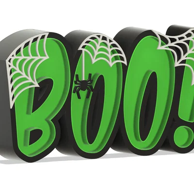 BOO! Hộp Đèn Lightbox 3D Trang Trí Halloween