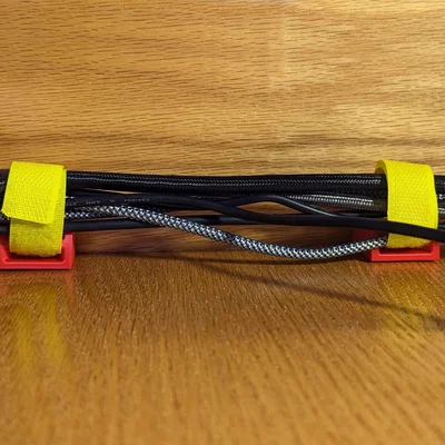 Bracket Quản Lý Dây Cáp Bàn Làm Việc Dùng Velcro