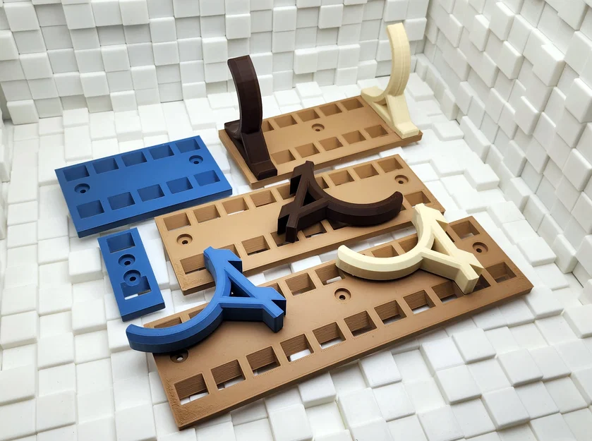 Bộ móc treo tường thông minh French Cleat (In 3D dễ dàng, không cần support) - Image 2