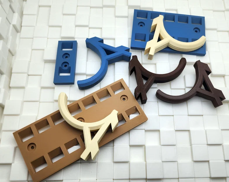 Bộ móc treo tường thông minh French Cleat (In 3D dễ dàng, không cần support) - Image 3