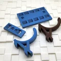 Bộ móc treo tường thông minh French Cleat (In 3D dễ dàng, không cần support) - Thumbnail 5