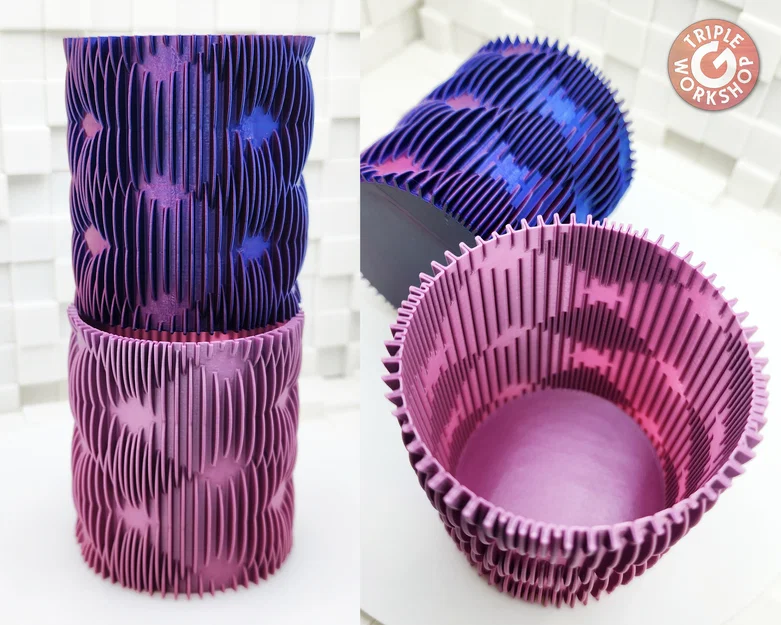 Intersection Spiral Vase - Mẫu bình hoa, ống cắm bút 3D ấn tượng - Image 1